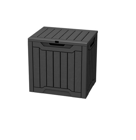 31 Gallon Large Outdoor Deck Storage Box-Black