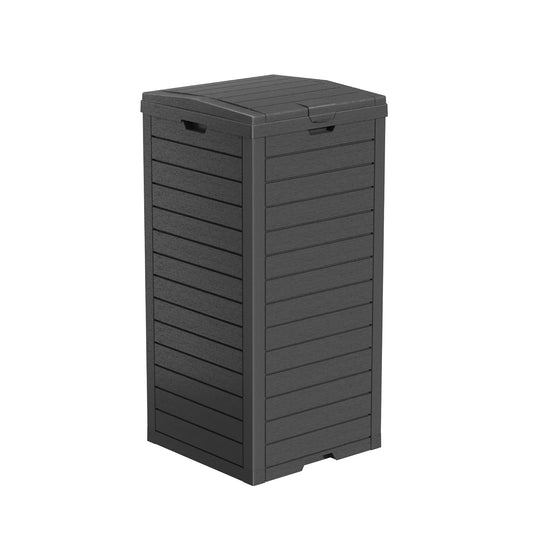 31 Gallon Outdoor Trash Can-Black