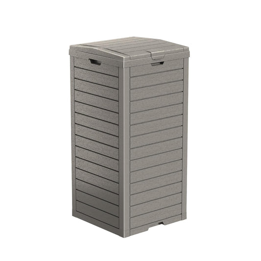 31 Gallon Outdoor Trash Can-Beige