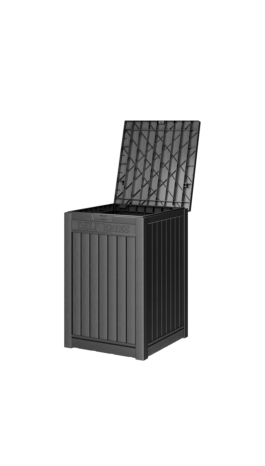 48 Gallon Package Delivery Box-Black