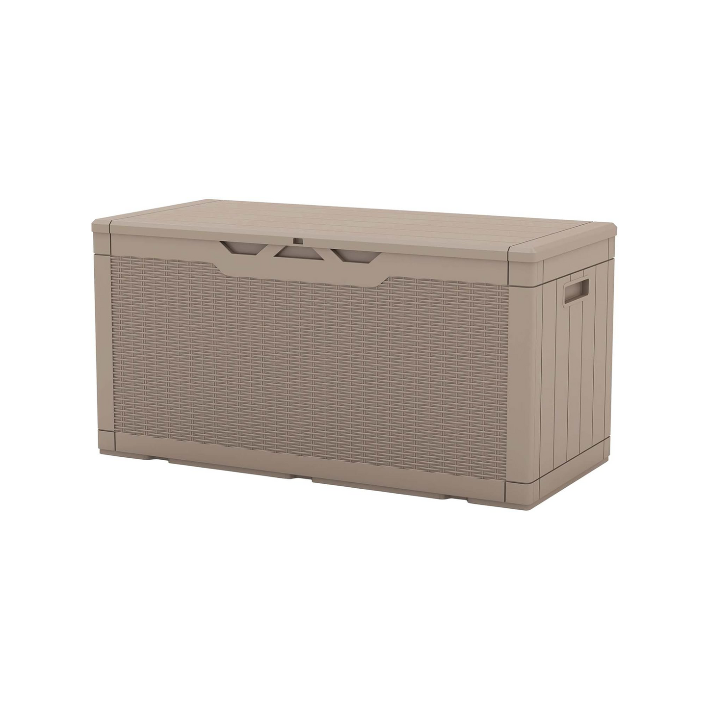 100 Gallon Large Outdoor Deck Storage Box-Beige